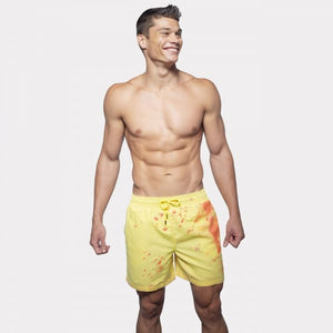 SWITCH COLOR CHANGING SWIM TRUNKS | YELLOW-ORANGE