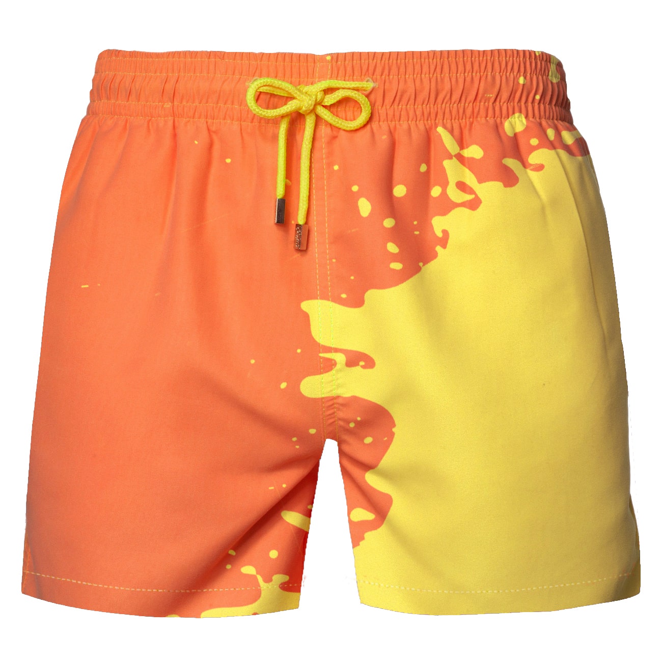 SWITCH COLOR CHANGING SWIM TRUNKS | YELLOW-ORANGE