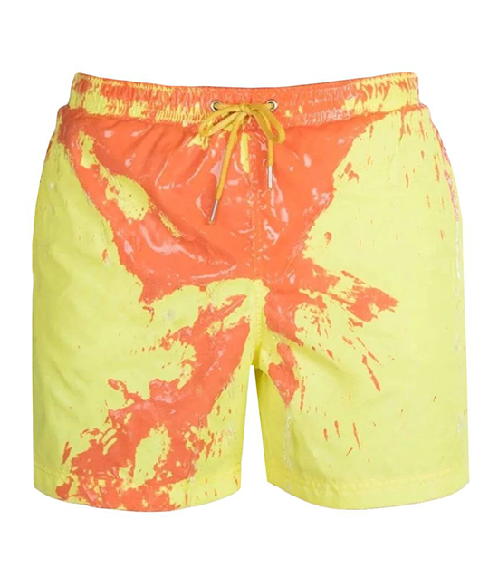 SWITCH COLOR CHANGING SWIM TRUNKS | YELLOW-ORANGE